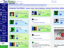 Tablet Screenshot of piano.tabnabber.com